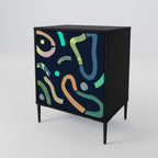 CONTRAST DANCE Sideboard mit 1 Tür in Schwarz