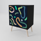 CONTRAST DANCE Sideboard mit 1 Tür in Schwarz