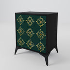 ROYAL MEDALLION 1-Door Sideboard in Black Finish