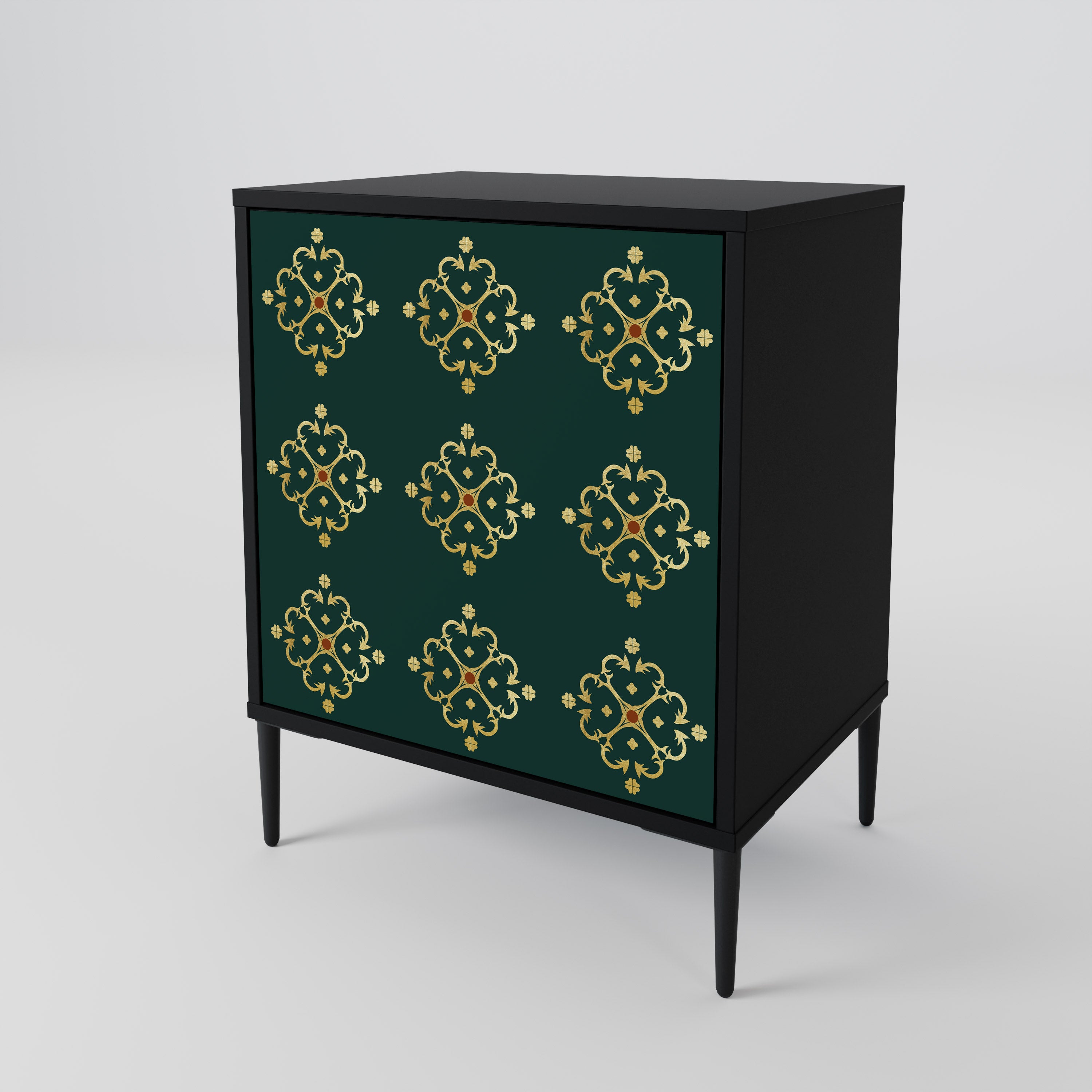ROYAL MEDALLION Sideboard mit 1 Tür in Schwarz