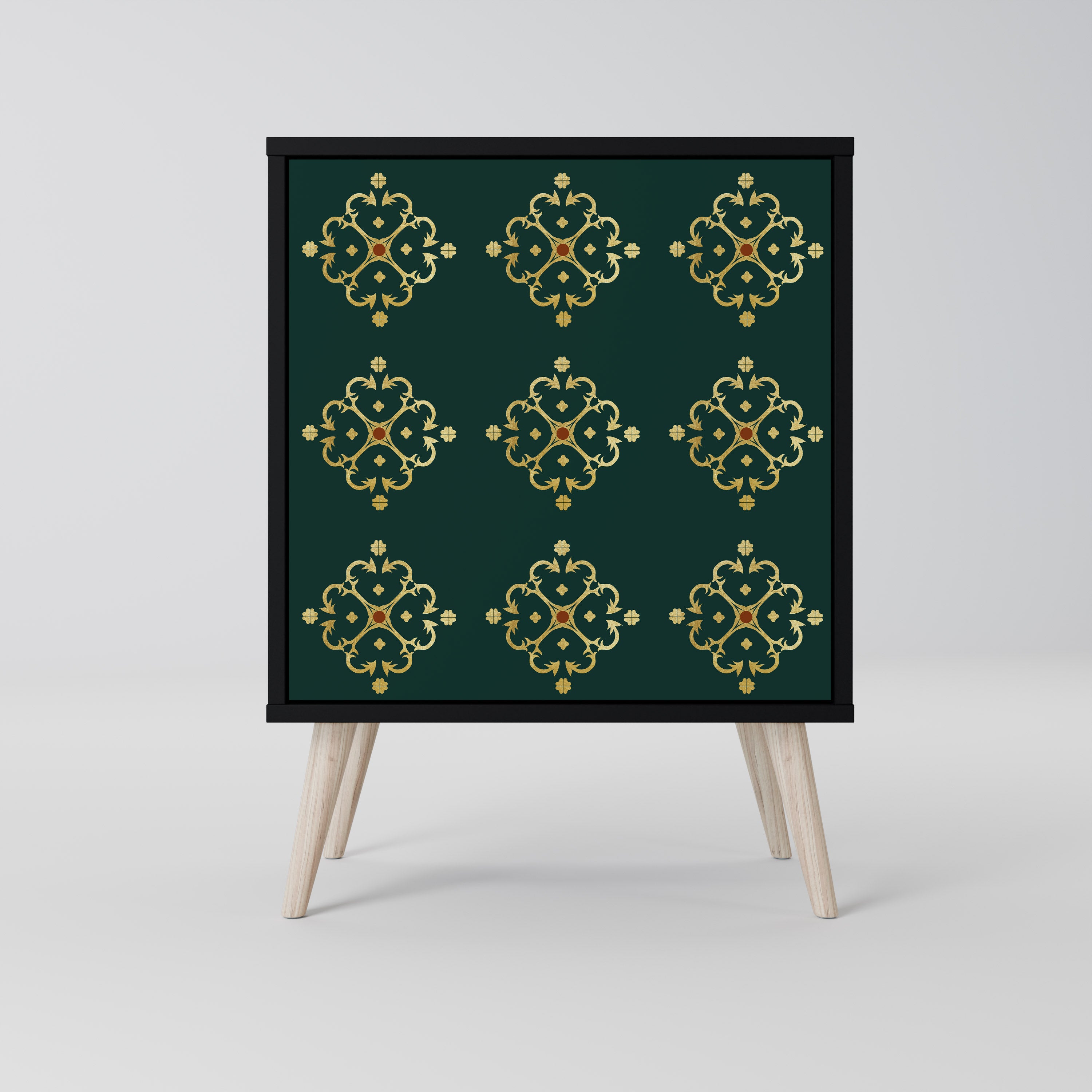 ROYAL MEDALLION Sideboard mit 1 Tür in Schwarz