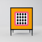 TEARS IN HEAVEN Sideboard mit 1 Tür in Schwarz