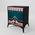 ROYAL COMPOSITION 1-Door Sideboard in Black Finish