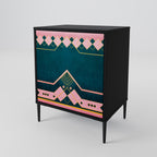 ROYAL COMPOSITION 1-Door Sideboard in Black Finish