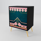 ROYAL COMPOSITION 1-Door Sideboard in Black Finish