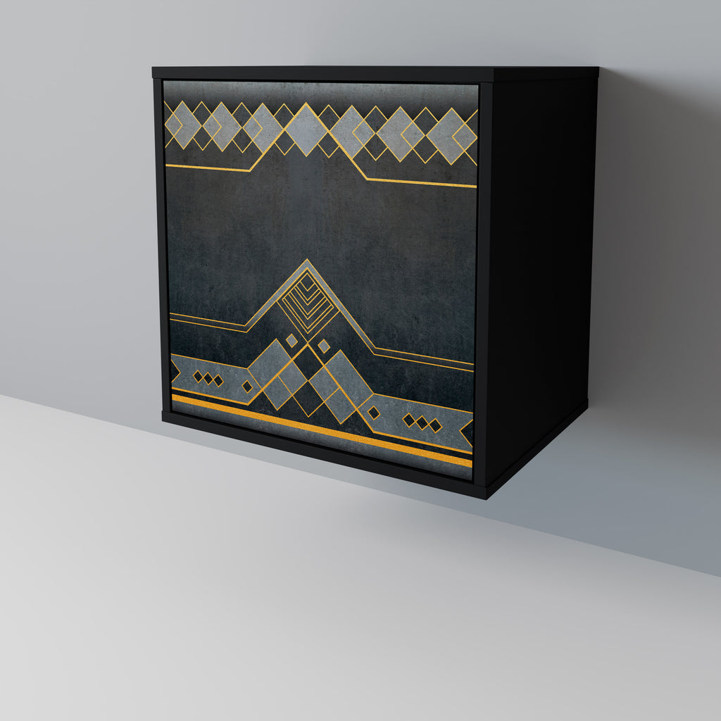 ROYAL ORDINARINESS 1-Door Sideboard in Black Finish