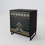ROYAL ORDINARINESS 1-Door Sideboard in Black Finish