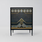 ROYAL ORDINARINESS 1-Door Sideboard in Black Finish