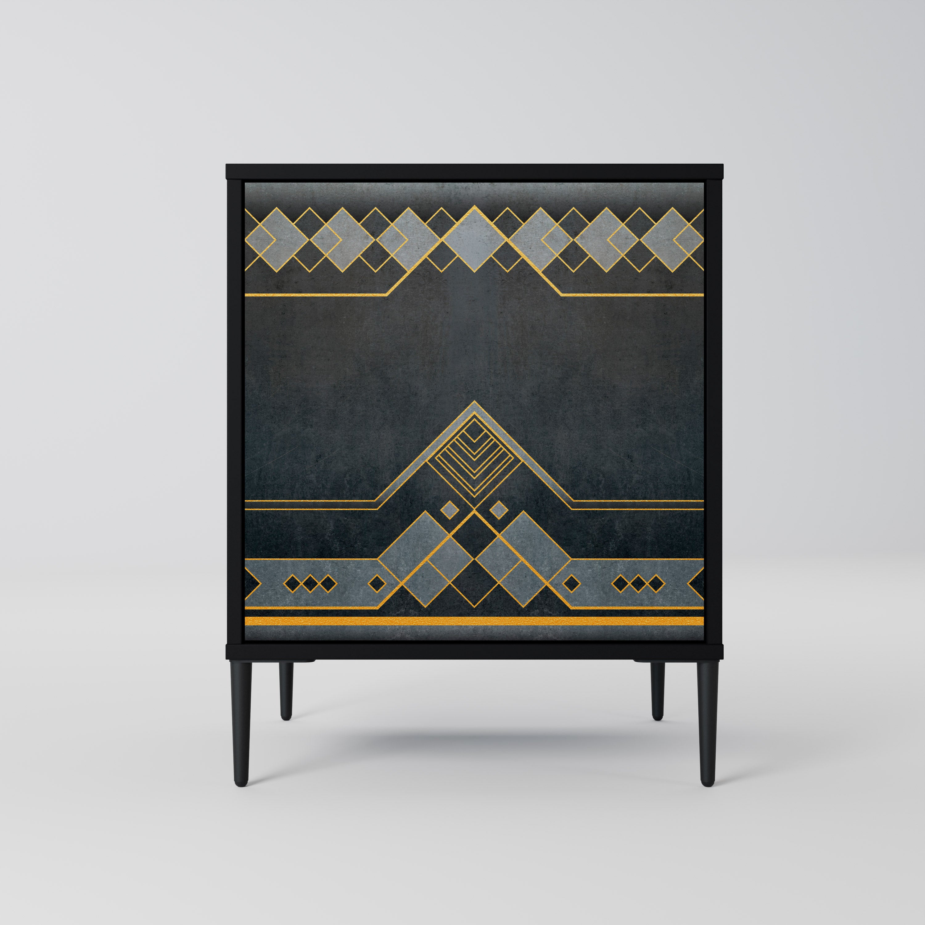 ROYAL ORDINARINESS 1-Door Sideboard in Black Finish