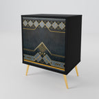 ROYAL ORDINARINESS 1-Door Sideboard in Black Finish