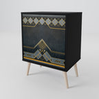 ROYAL ORDINARINESS 1-Door Sideboard in Black Finish