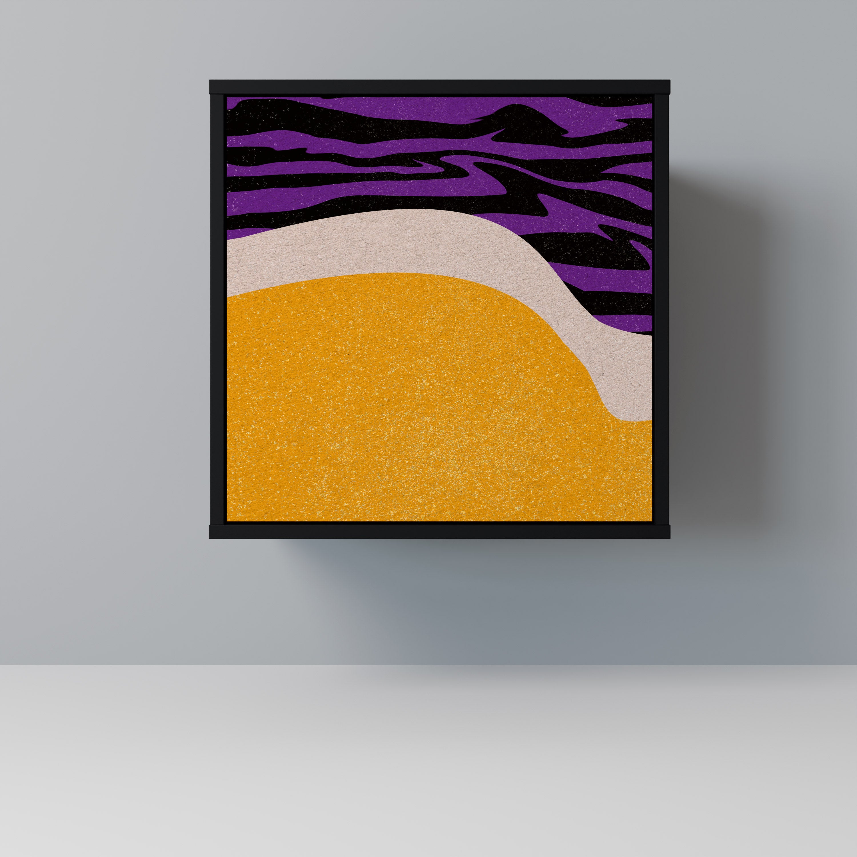 INDEPENDENT BORDER 1-Door Sideboard in Black Finish