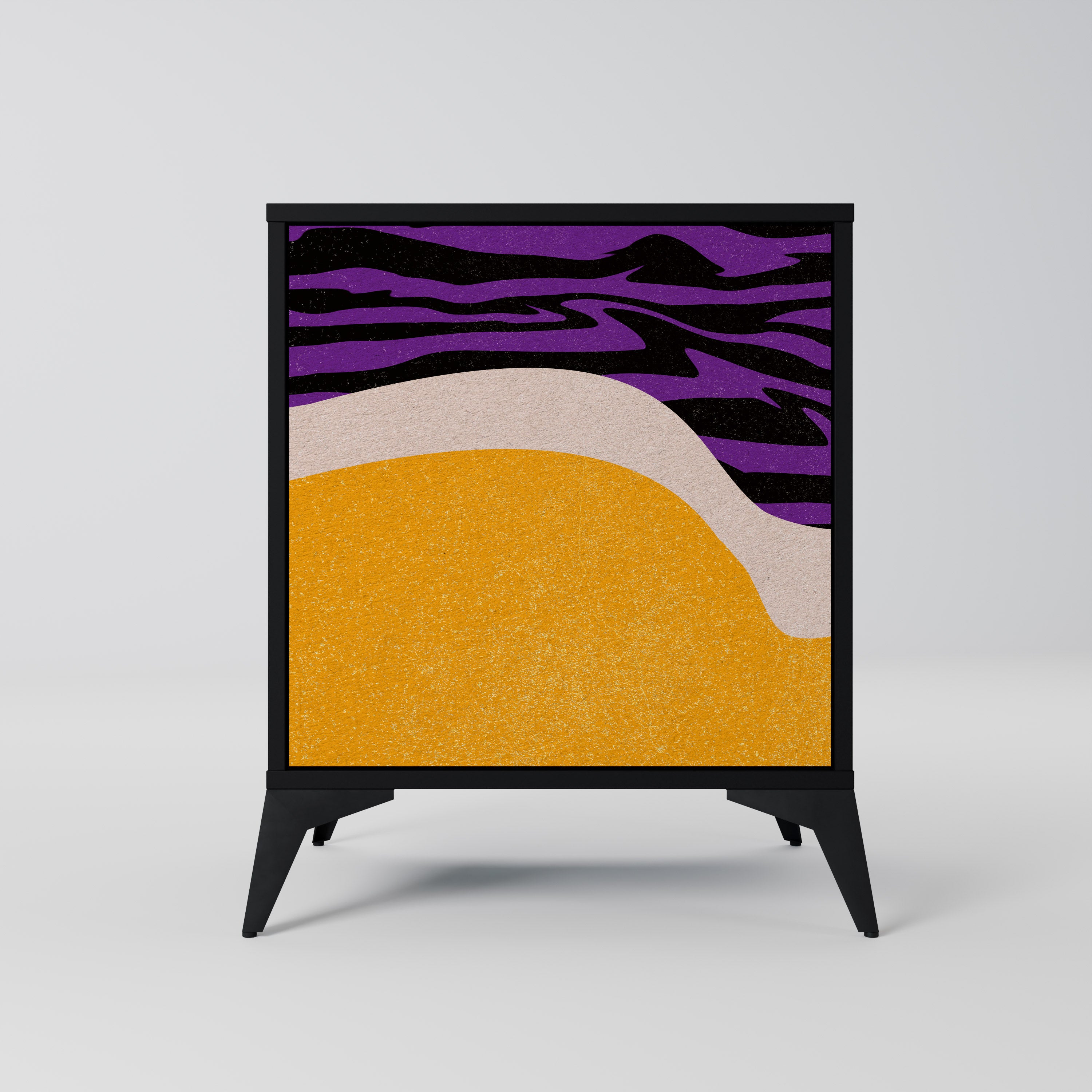 INDEPENDENT BORDER 1-Door Sideboard in Black Finish