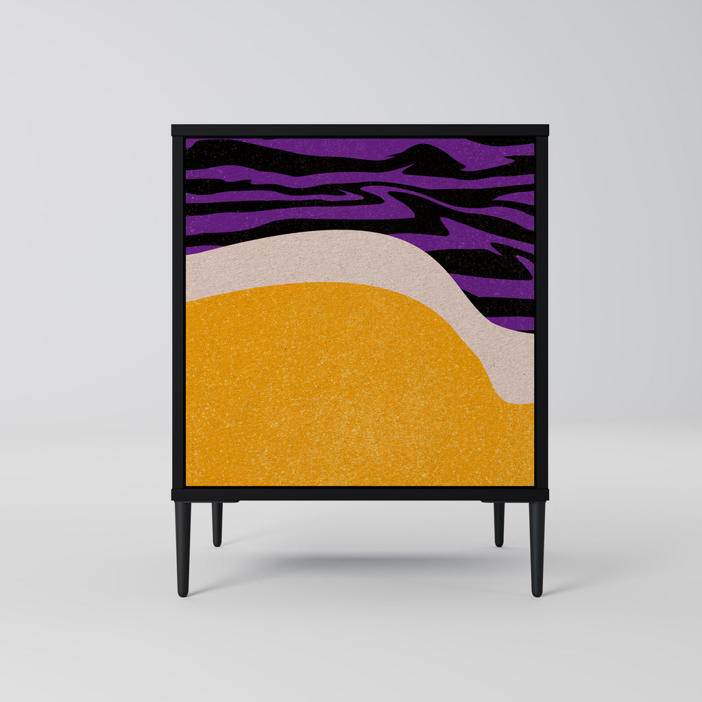 INDEPENDENT BORDER 1-Door Sideboard in Black Finish