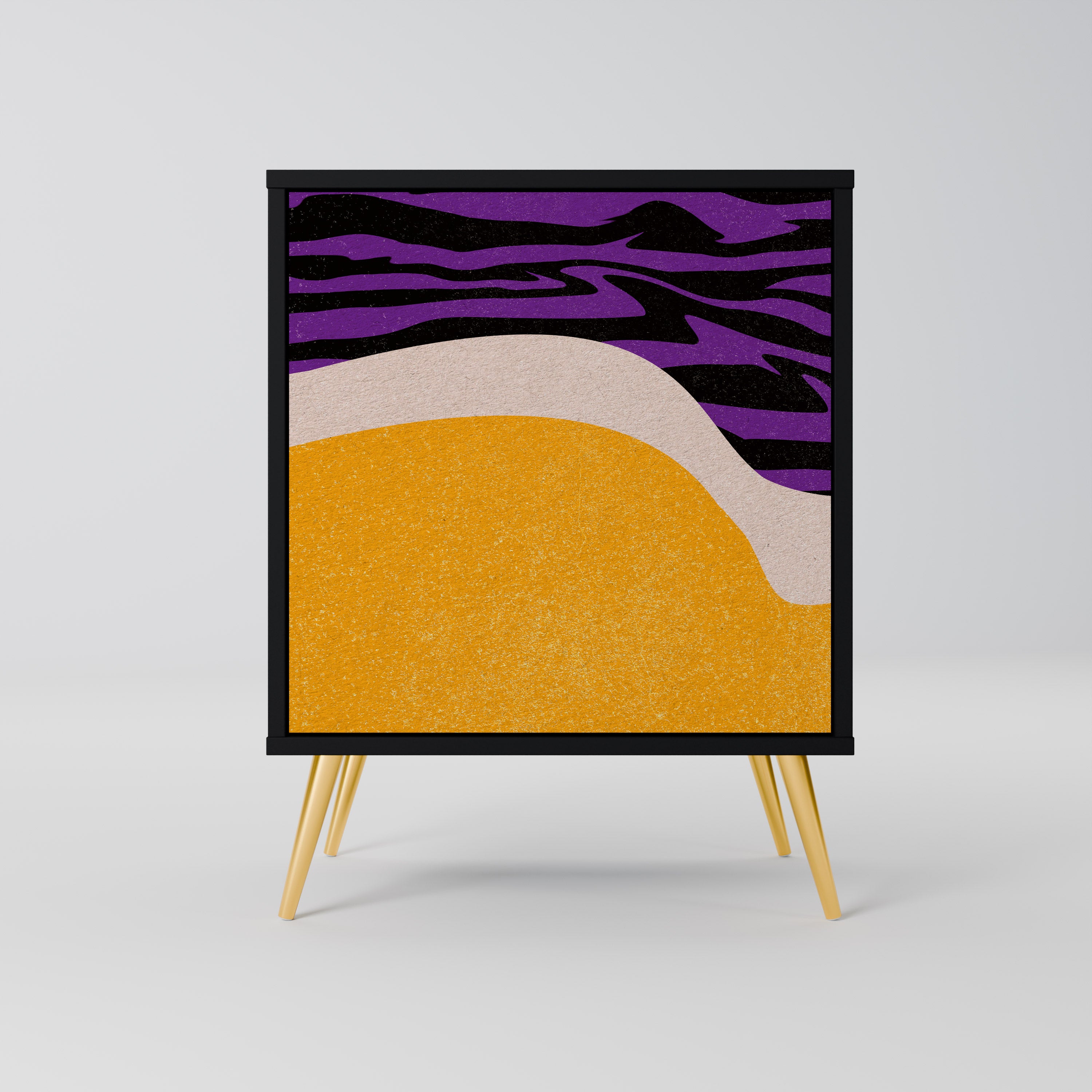 INDEPENDENT BORDER 1-Door Sideboard in Black Finish