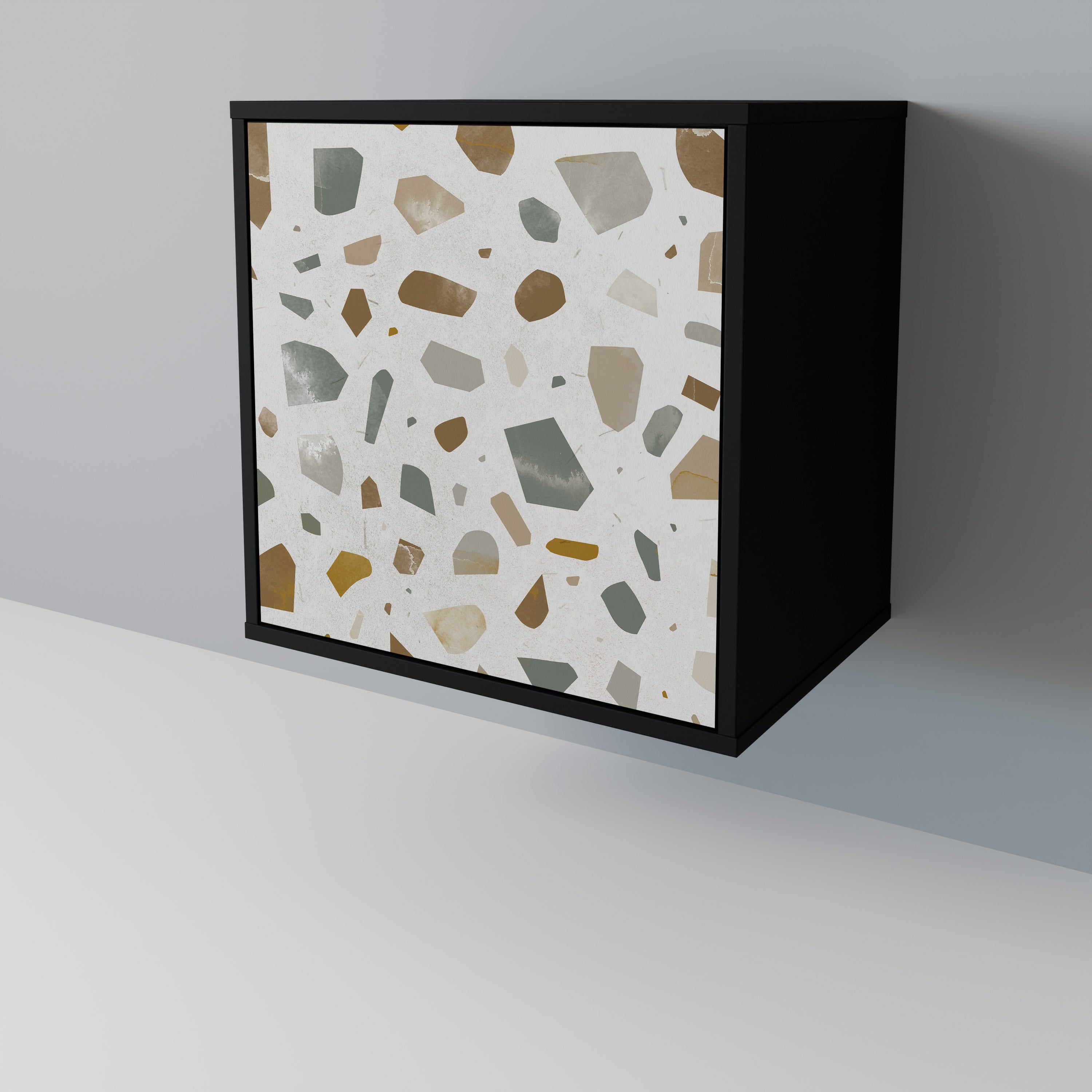 PIECES OF TOMORROW Sideboard mit 1 Tür in Schwarz