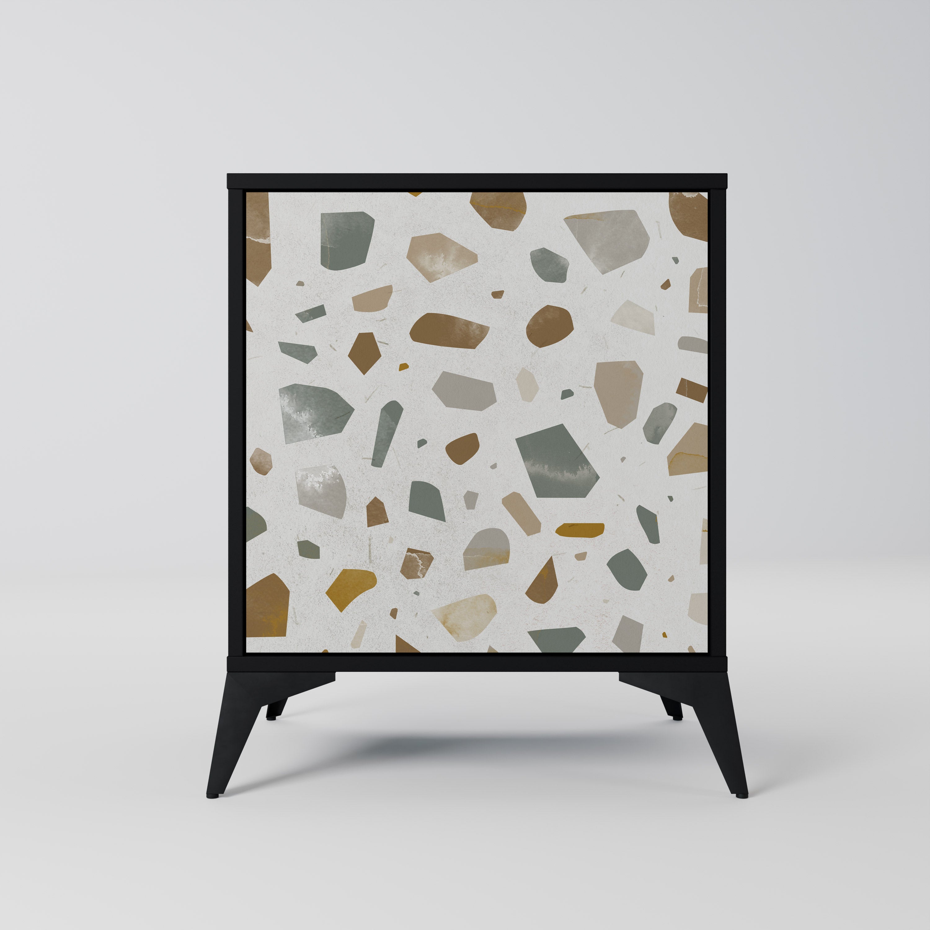 PIECES OF TOMORROW 1-Door Sideboard in Black Finish