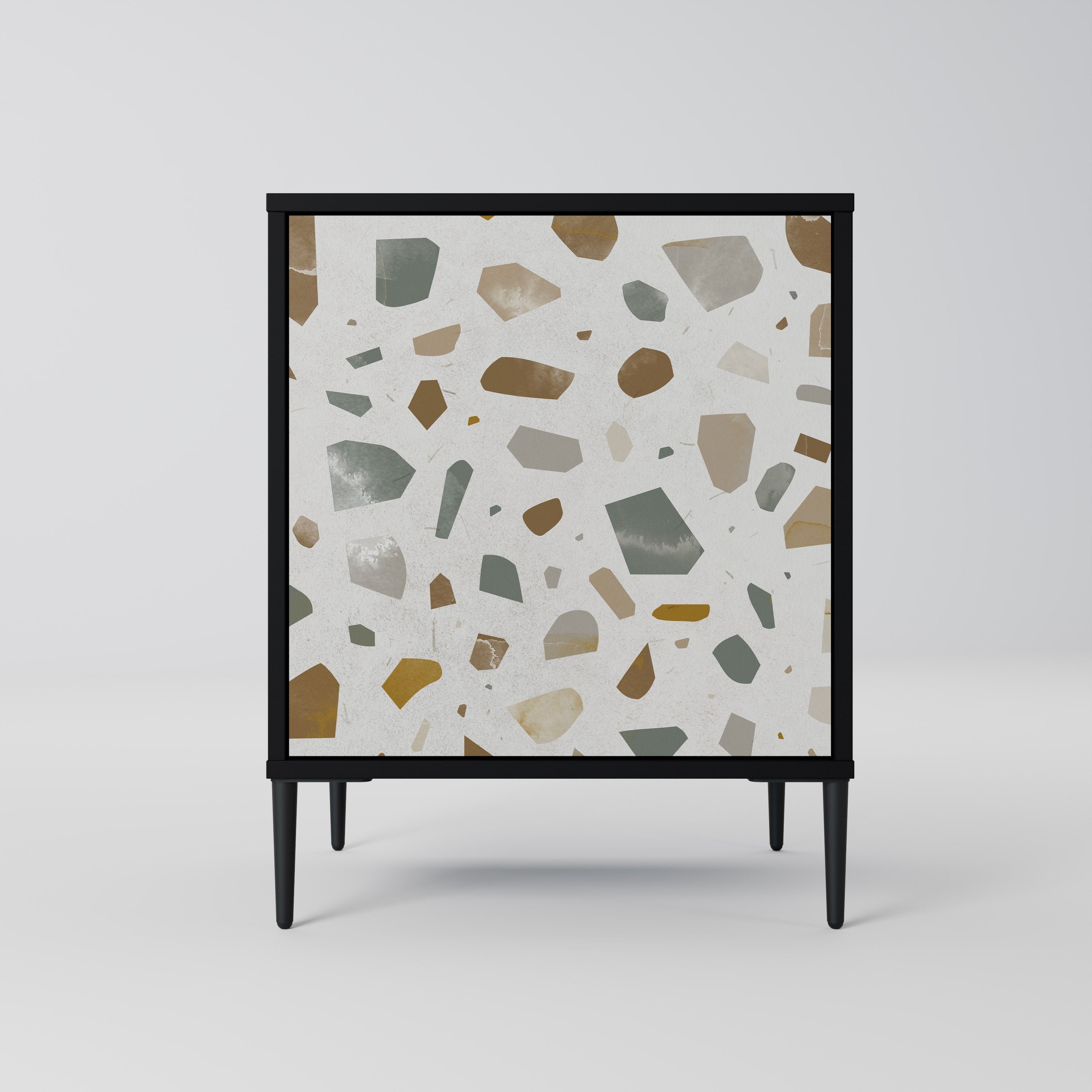 PIECES OF TOMORROW 1-Door Sideboard in Black Finish