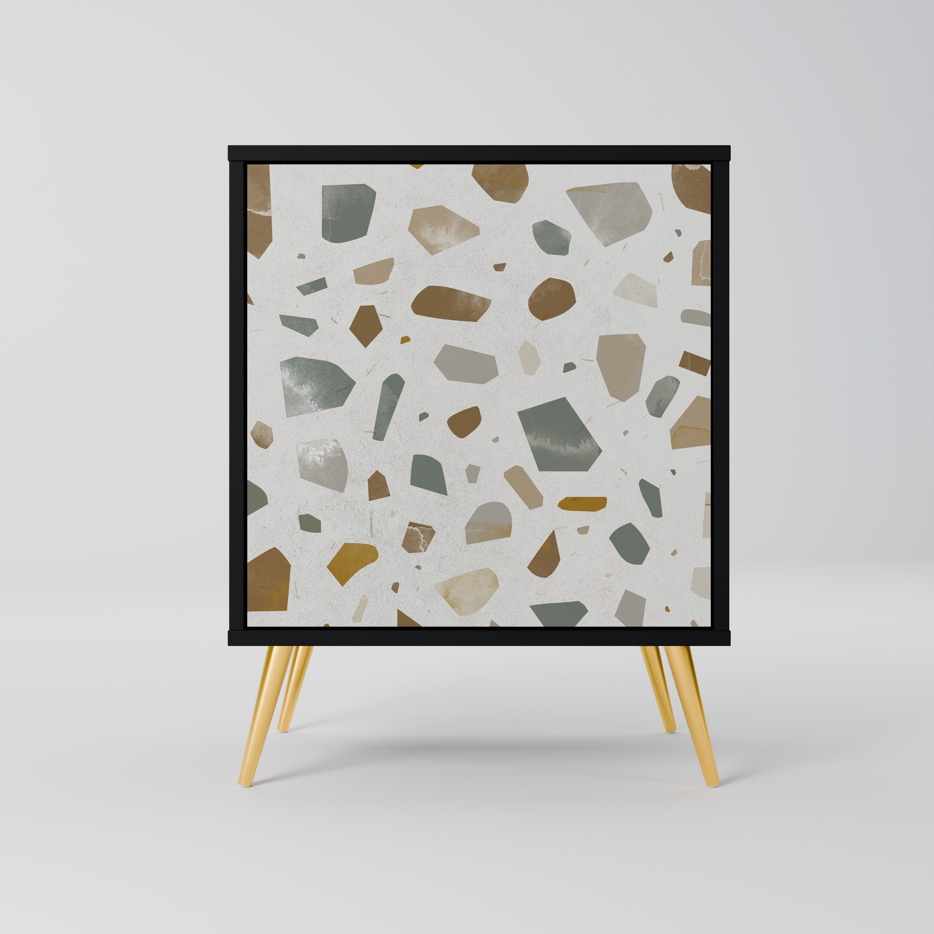 PIECES OF TOMORROW 1-Door Sideboard in Black Finish