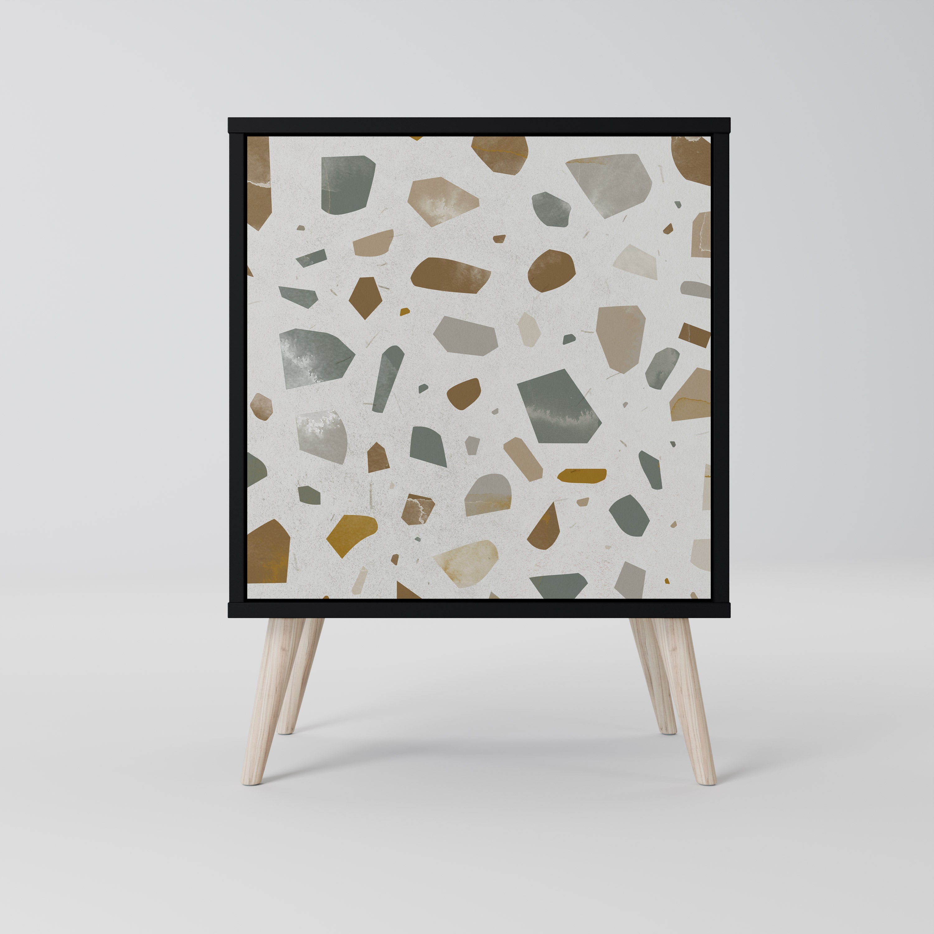 PIECES OF TOMORROW 1-Door Sideboard in Black Finish