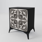 MONOCHROME NEXUS 1-Door Sideboard in Black Finish