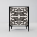 MONOCHROME NEXUS 1-Door Sideboard in Black Finish