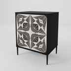 MONOCHROME NEXUS 1-Door Sideboard in Black Finish