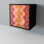 INDIAN FOLK 1-Door Sideboard in Black Finish