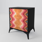 INDIAN FOLK 1-Door Sideboard in Black Finish