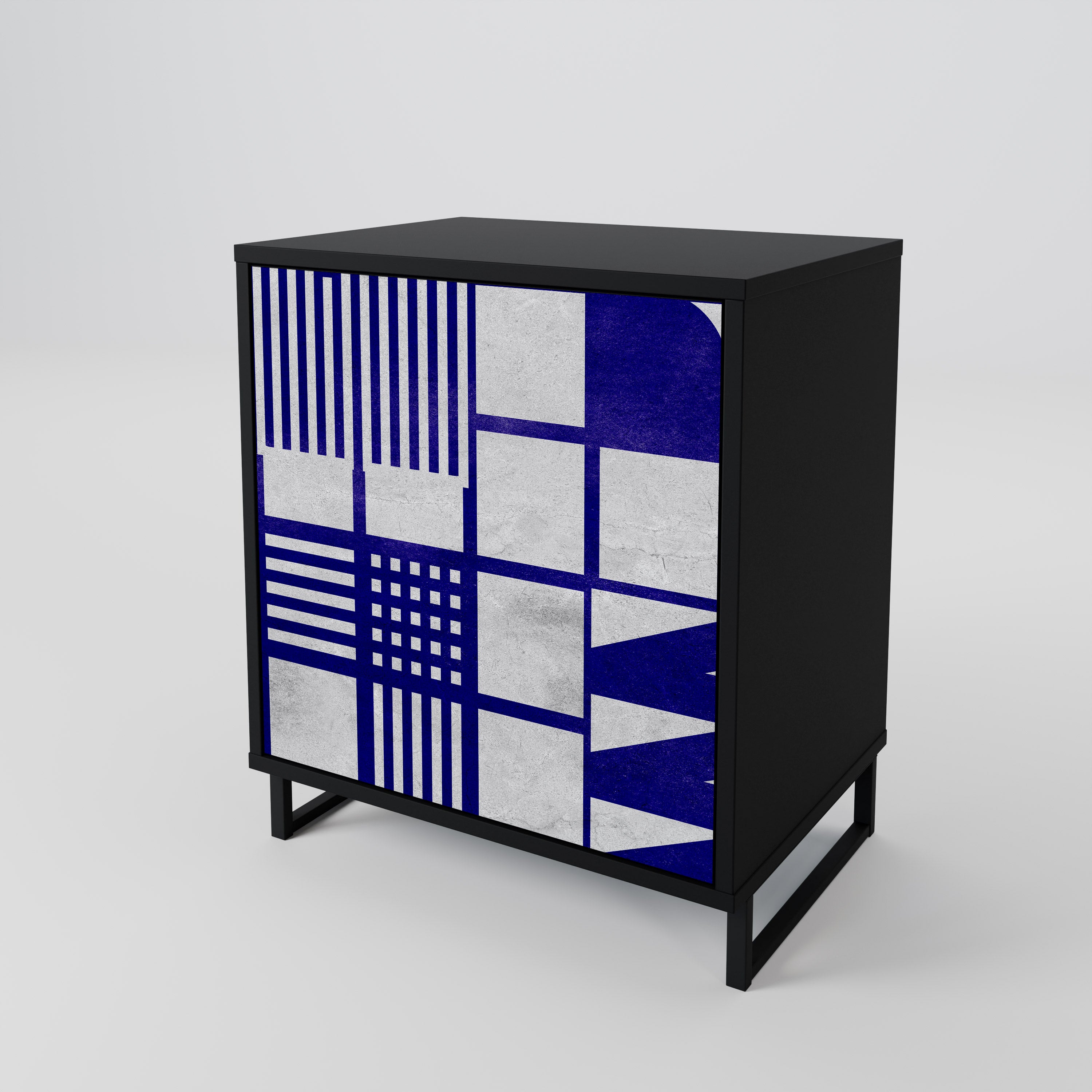 THE RIGHT PLACES 1-Door Sideboard in Black Finish