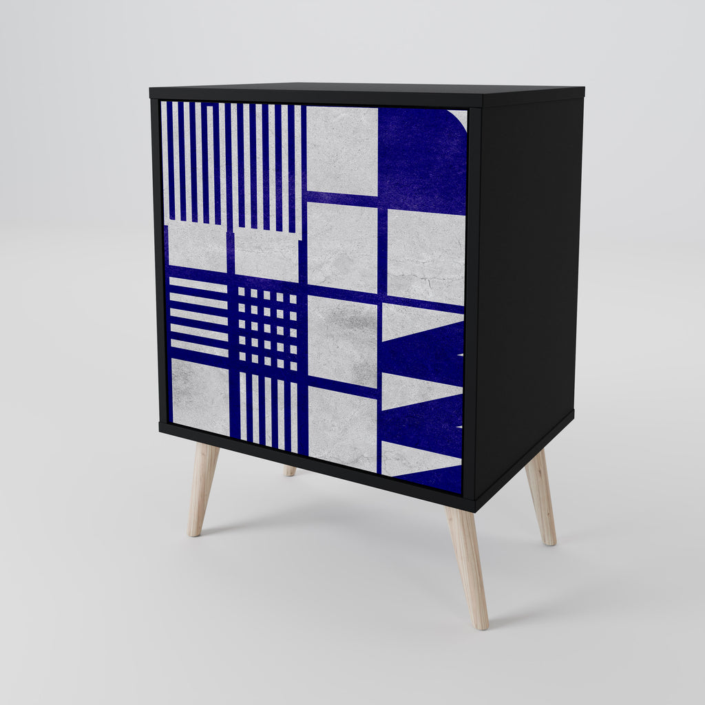 THE RIGHT PLACES 1-Door Sideboard in Black Finish