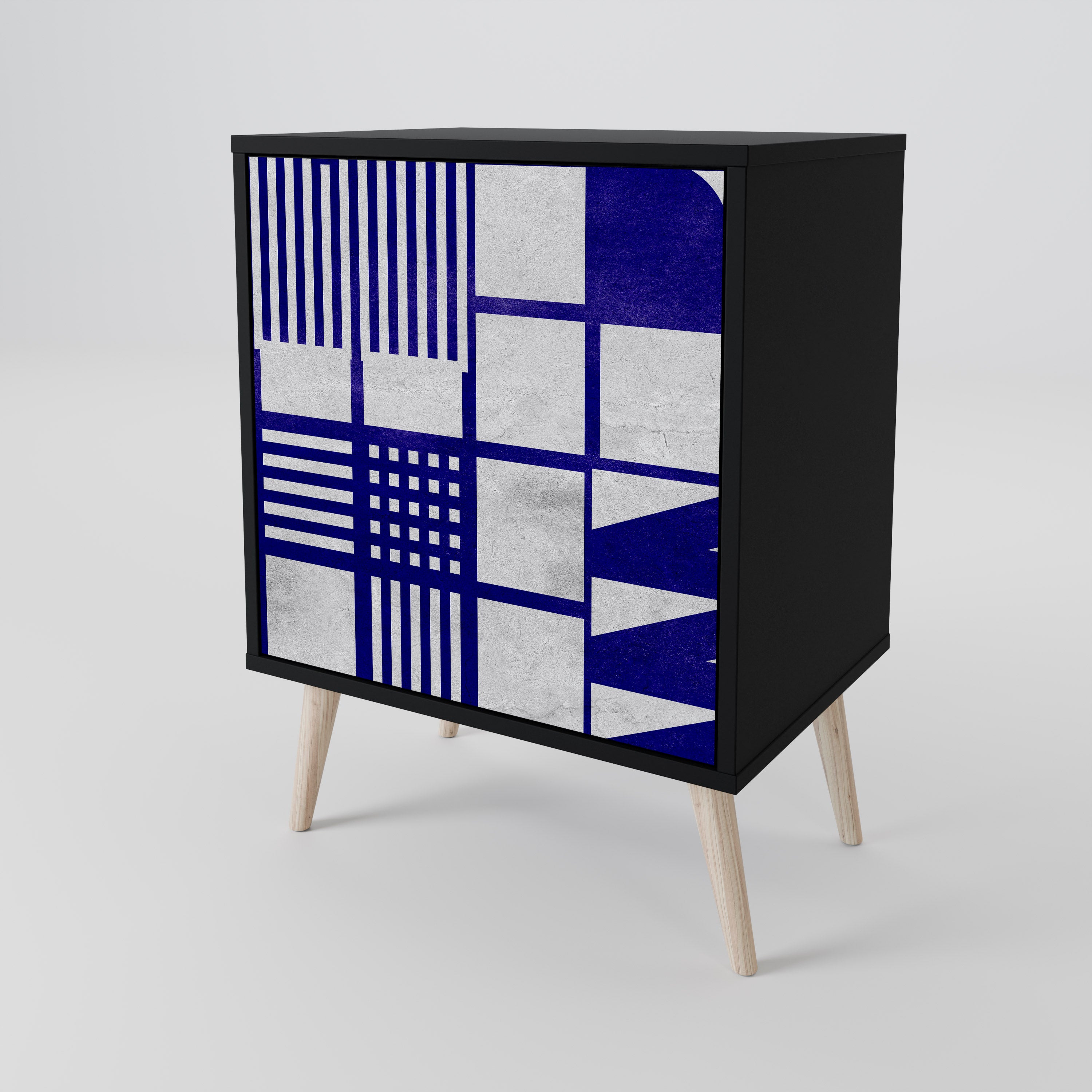 THE RIGHT PLACES 1-Door Sideboard in Black Finish