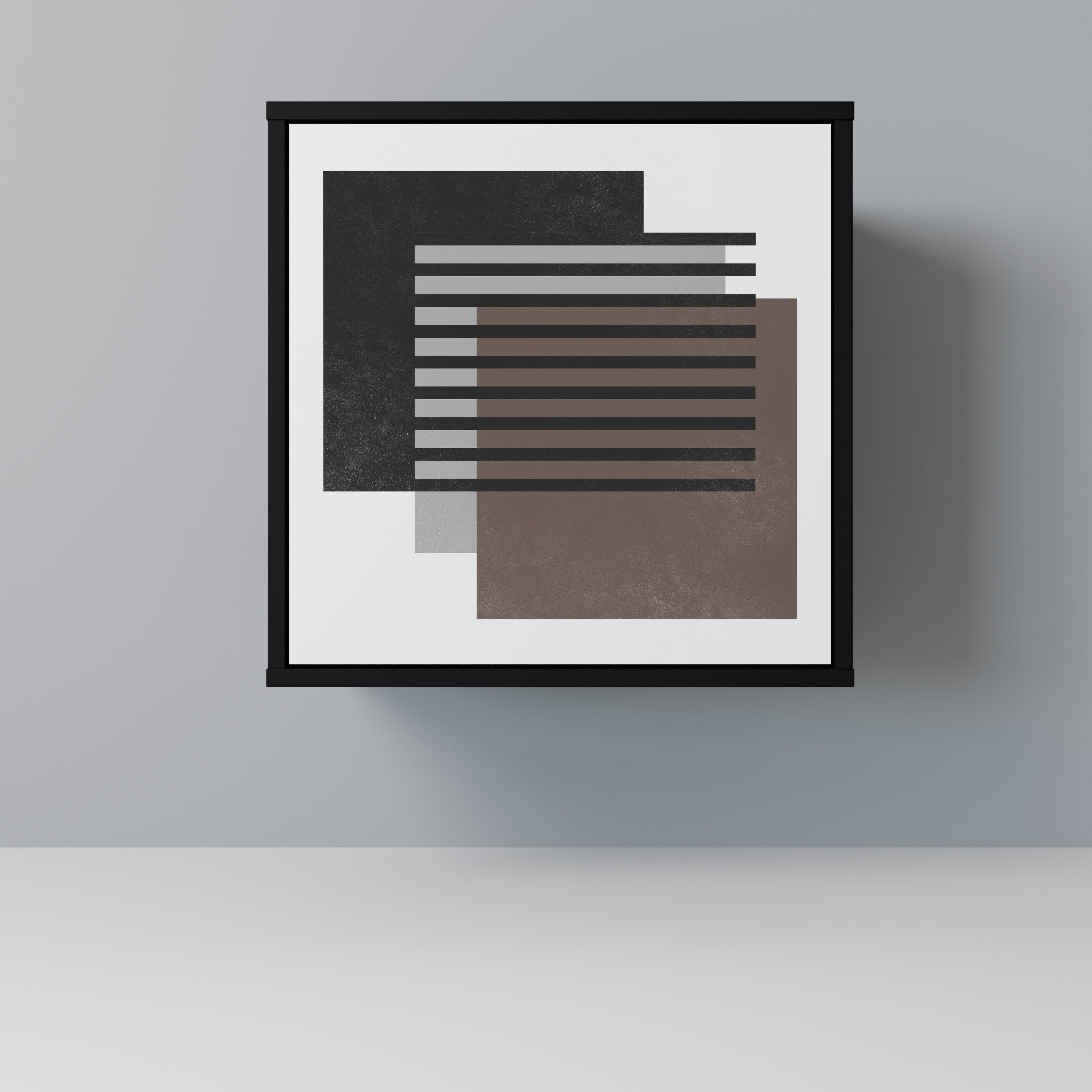 SHADOW SYNCHRONY 1-Door Sideboard in Black Finish