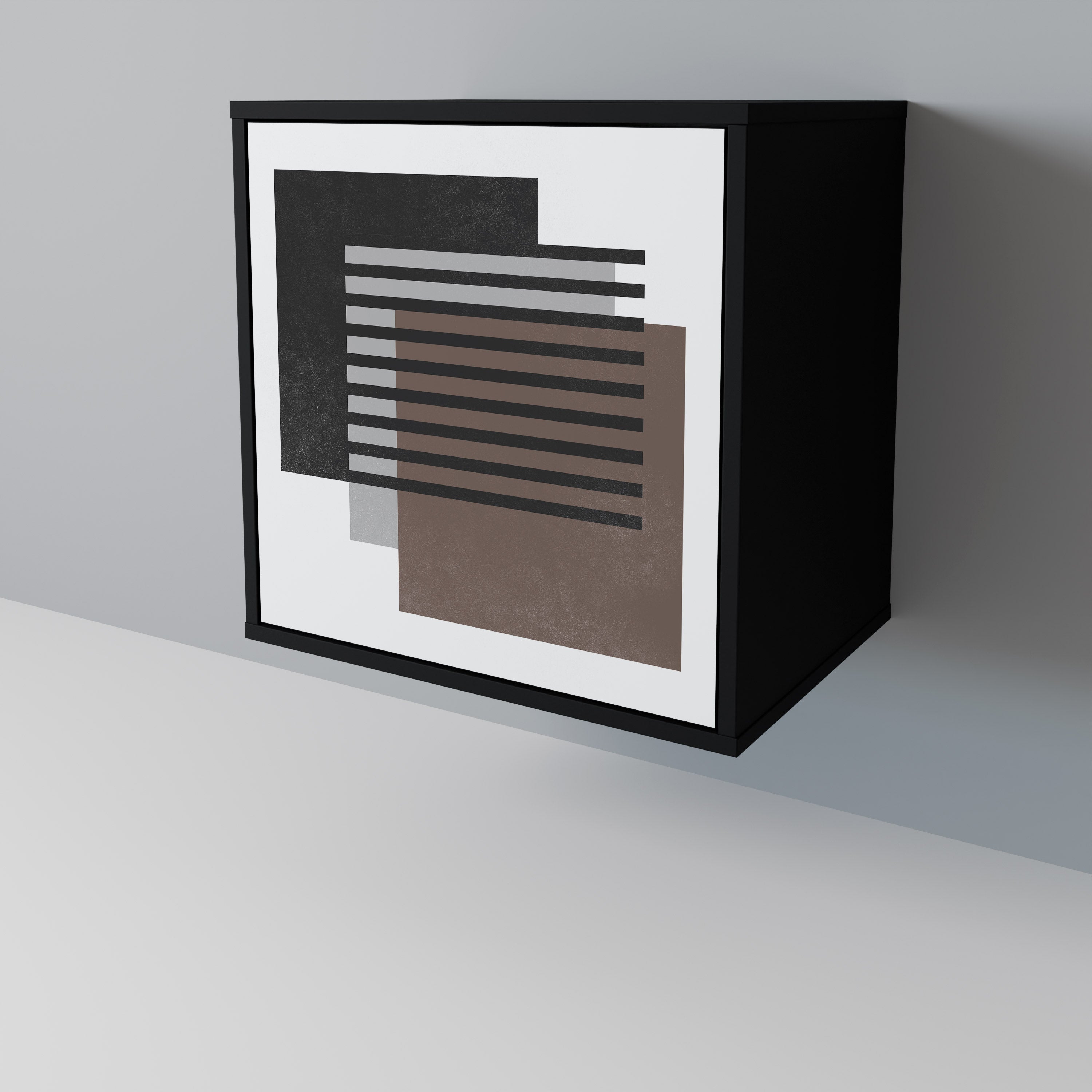 SHADOW SYNCHRONY 1-Door Sideboard in Black Finish