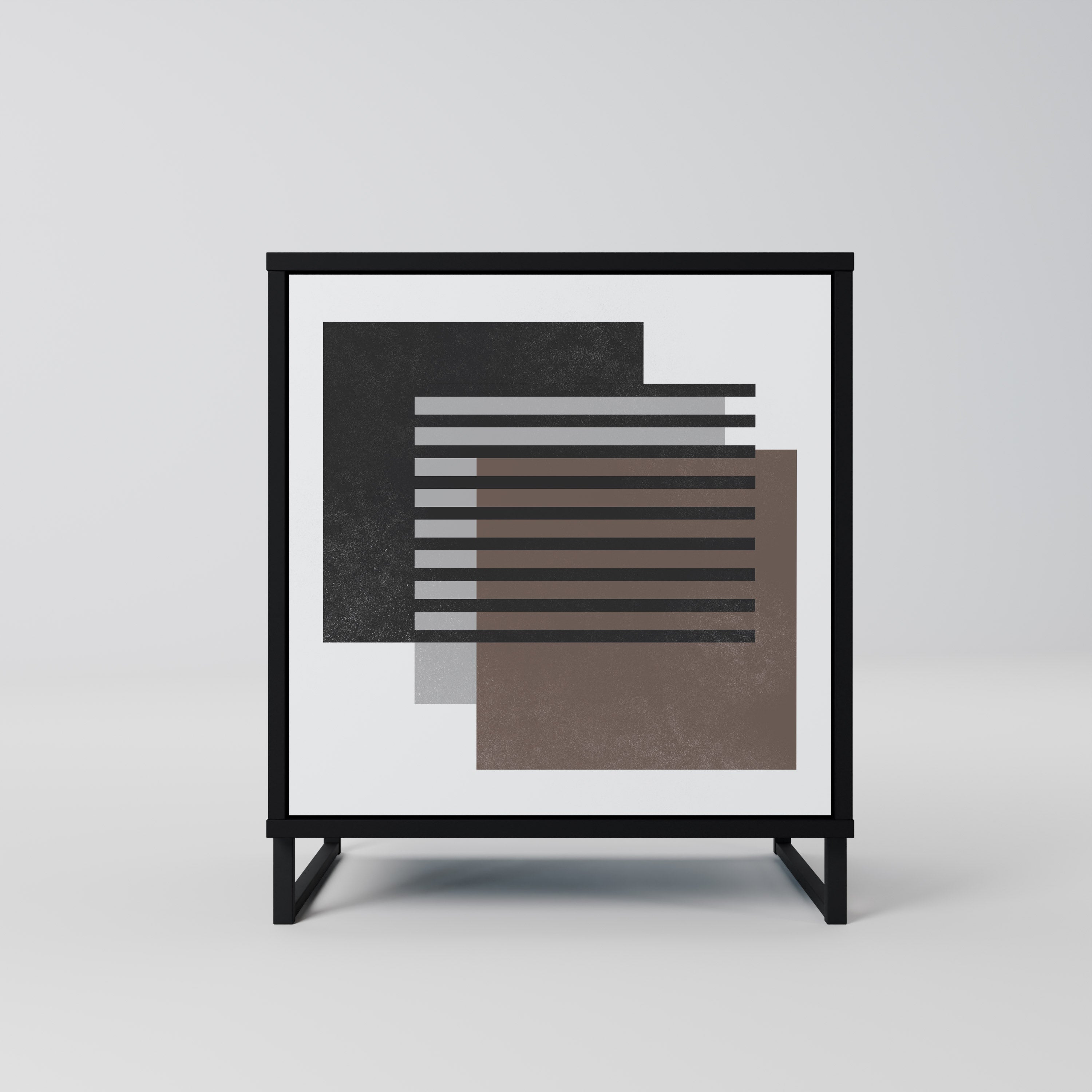 SHADOW SYNCHRONY 1-Door Sideboard in Black Finish