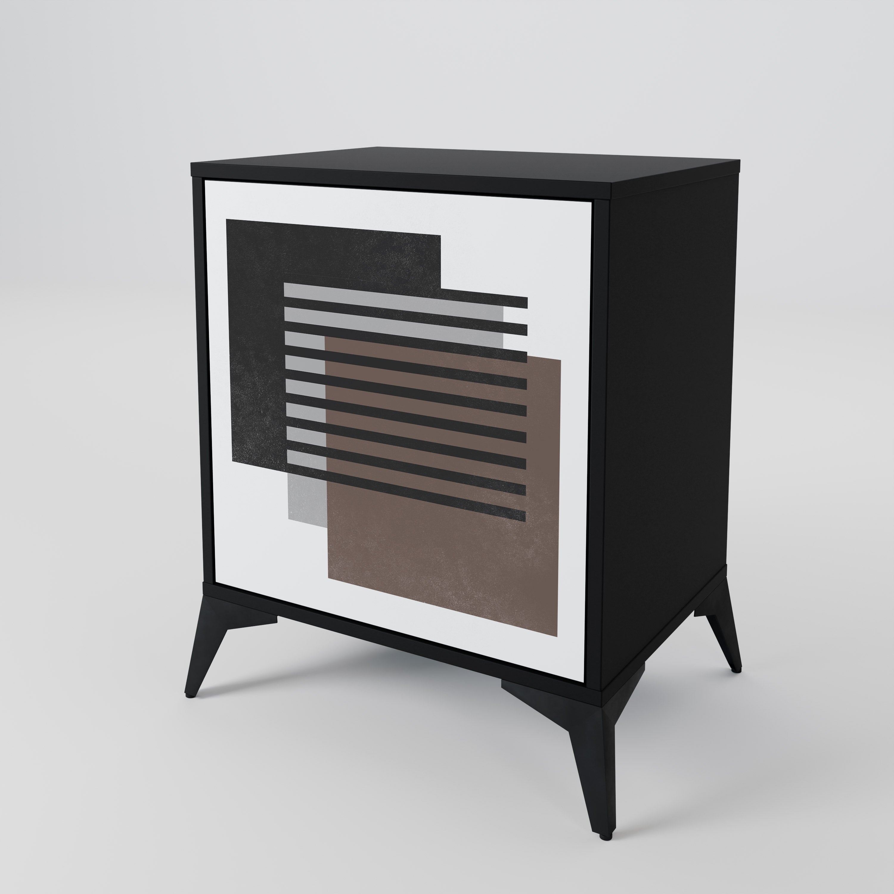 SHADOW SYNCHRONY 1-Door Sideboard in Black Finish