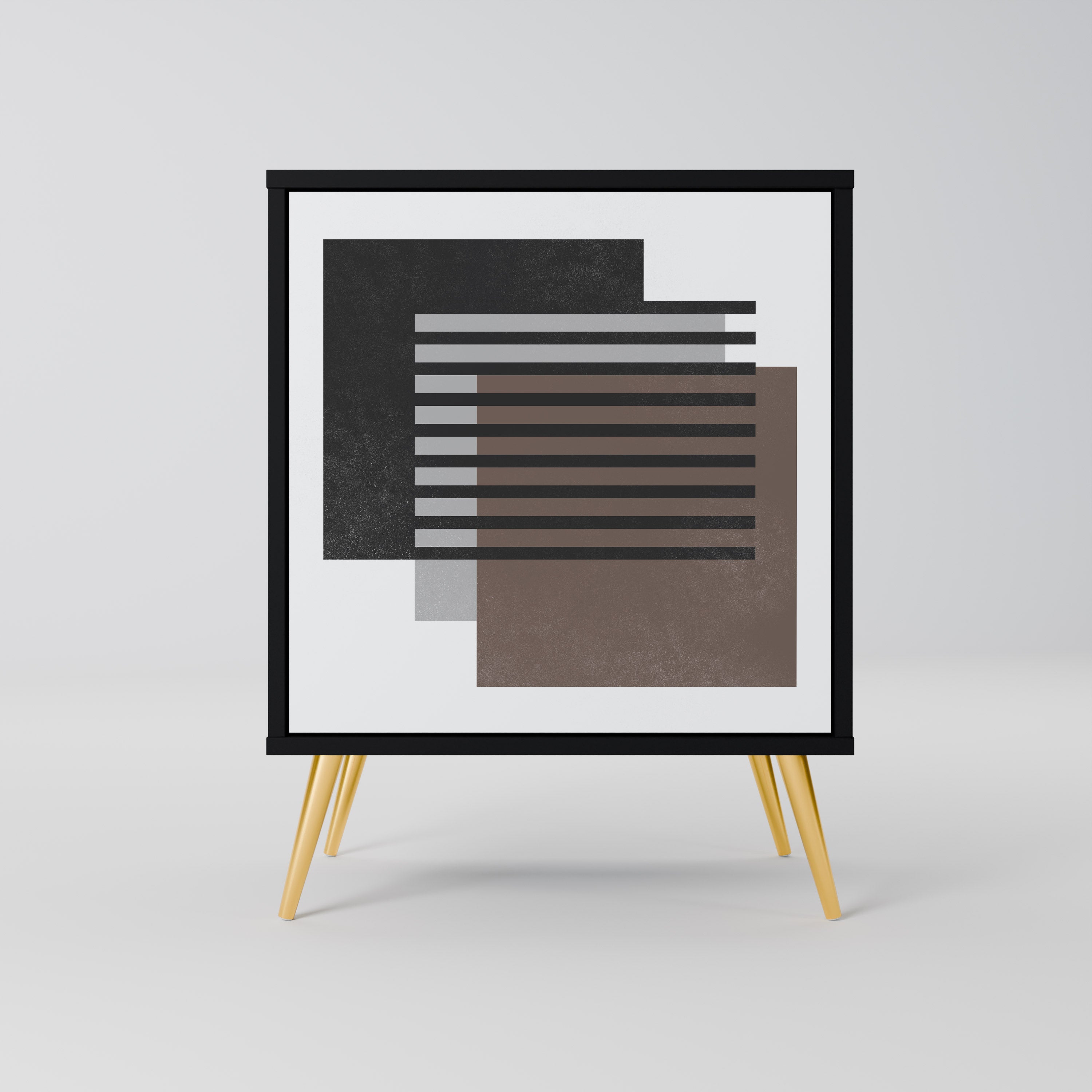 SHADOW SYNCHRONY 1-Door Sideboard in Black Finish