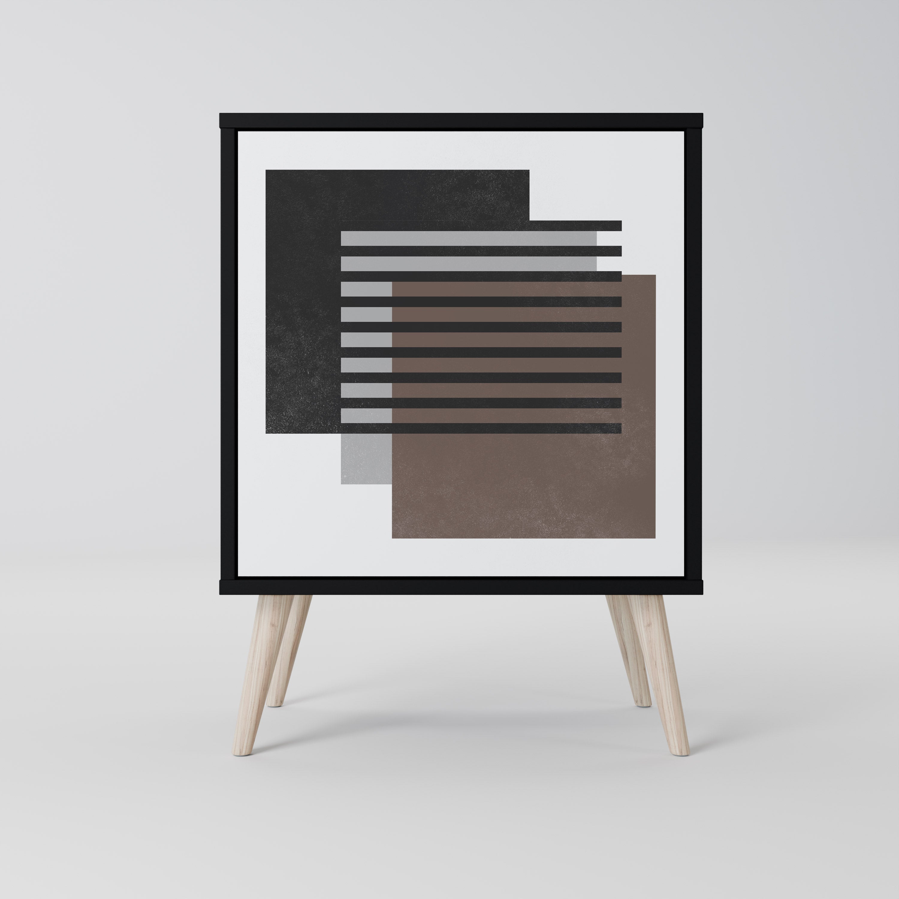 SHADOW SYNCHRONY 1-Door Sideboard in Black Finish