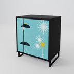 PATHS TO HAPPINESS 1-Door Sideboard in Black Finish