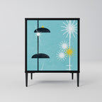 PATHS TO HAPPINESS 1-Door Sideboard in Black Finish