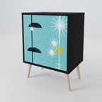 PATHS TO HAPPINESS 1-Door Sideboard in Black Finish