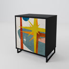 INTERSTELLAR VIBES 1-Door Sideboard in Black Finish