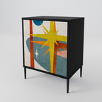 INTERSTELLAR VIBES 1-Door Sideboard in Black Finish