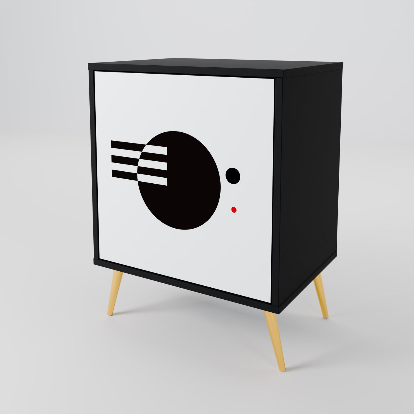 BLACK AND WHITE COMBINATION 1-türiges Sideboard