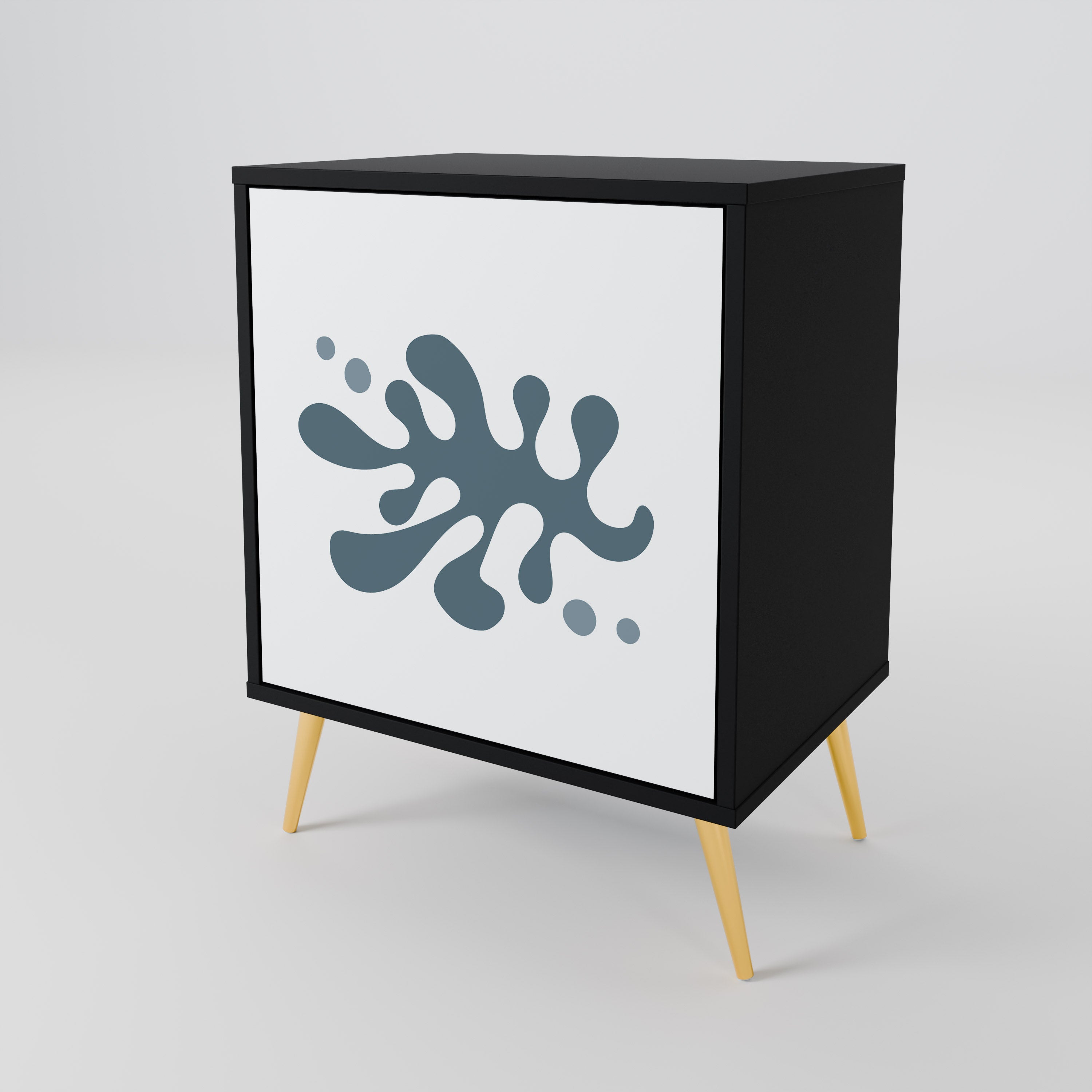 WONDERLAND VEGETATION Sideboard mit 1 Tür in Schwarz