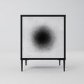 BLACK HOLE 1-Door Sideboard in Black Finish