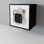 COLORFUL SHAPES Sideboard mit 1 Tür in Schwarz