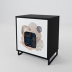 COLORFUL SHAPES Sideboard mit 1 Tür in Schwarz