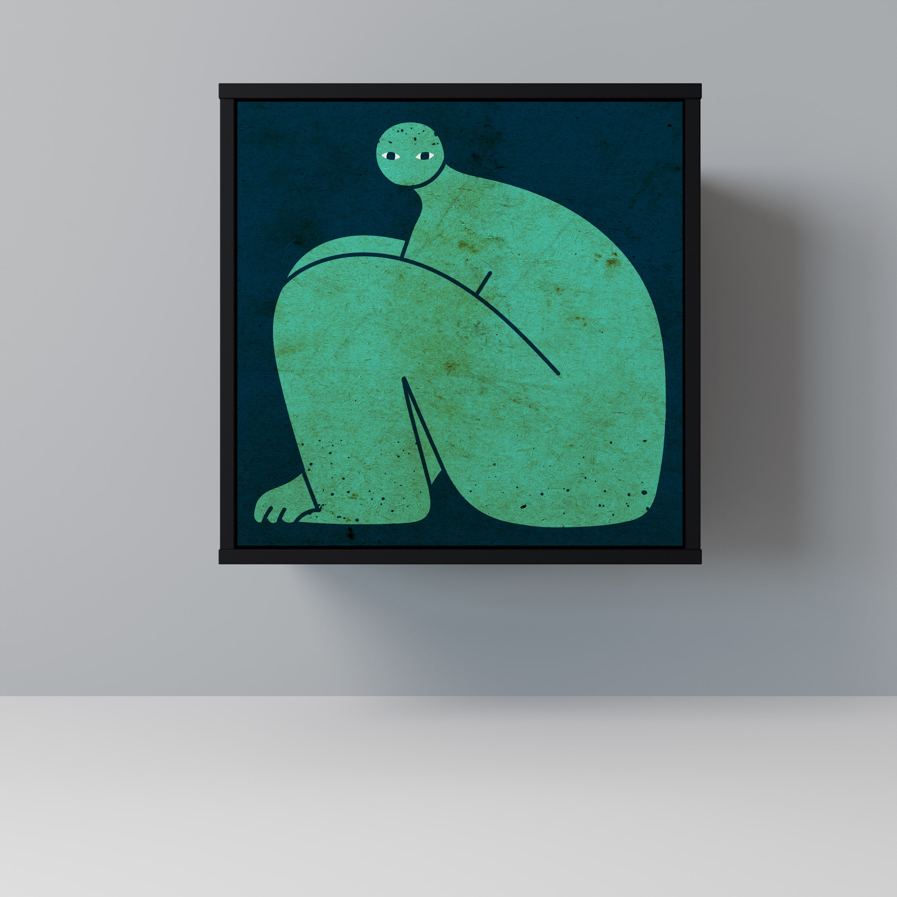 TOGETHER BUT SEPARATELY Sideboard mit 1 Tür in Schwarz