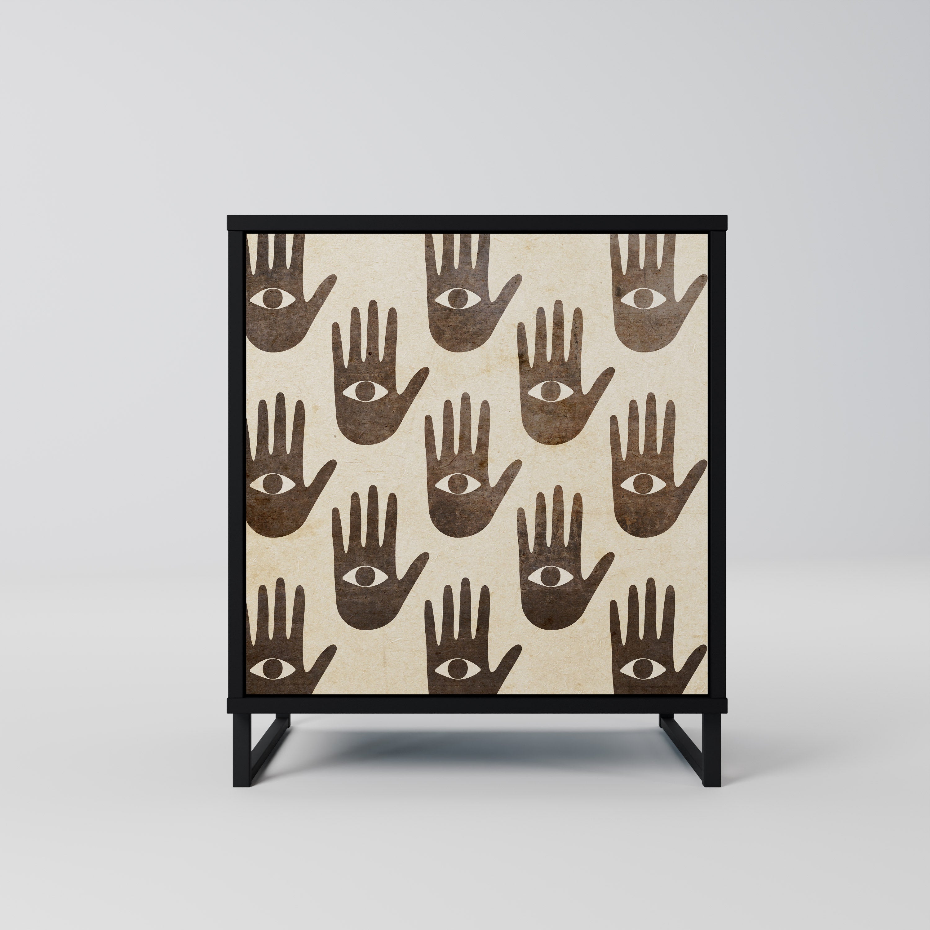 SEE MORE Sideboard mit 1 Tür in Schwarz